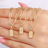 Trendy Letter Dainty Gold Necklace